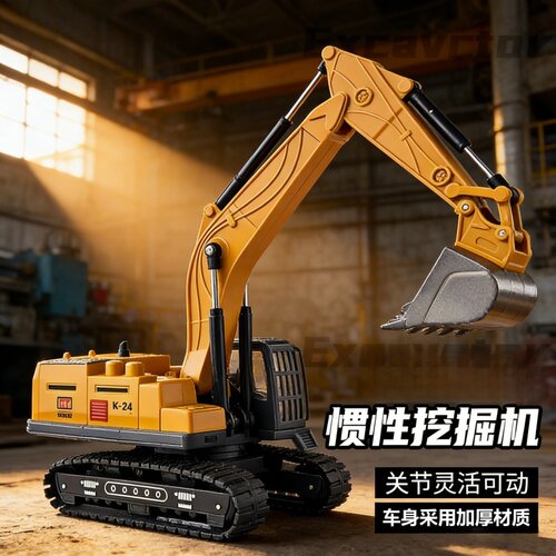 合金大号挖掘机玩具儿童工程车惯性滑行多功能男孩汽车模型挖土机