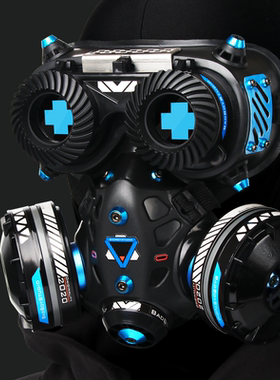 赛博朋克面罩战03防毒面具cos科幻影视道具机械BadBoyStudio原创