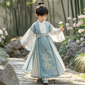 国风唐装 男童汉服2026新款 男孩新中式 小少爷日常可穿帅气古装 春装