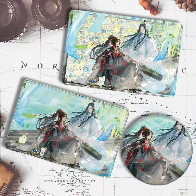 魔道祖师周边魏无羡蓝忘机流麻流沙麻将卡砖亚克力立牌摆件同人礼