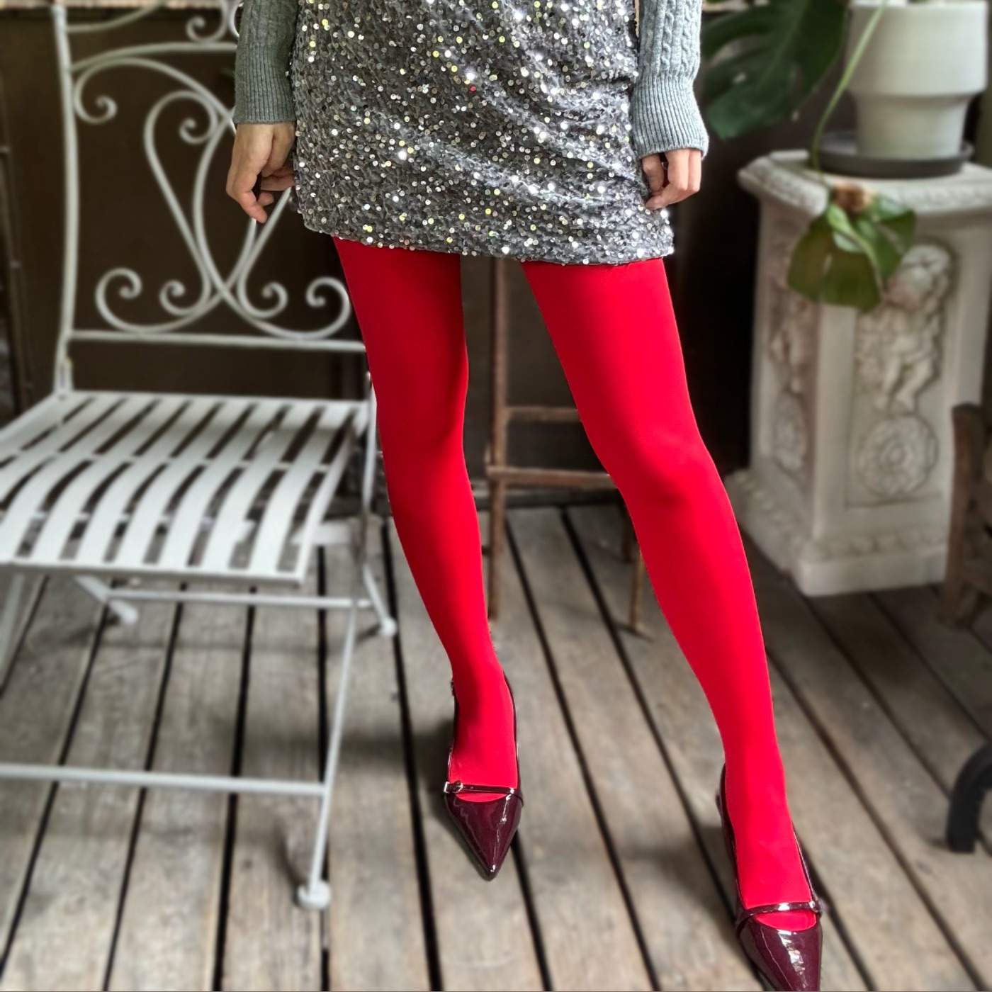 新年圣诞红色本命年天鹅绒连裤袜酒红色麦穗麻花美腿显瘦打底袜女