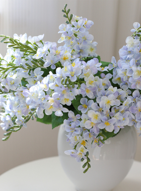 高档仿真铃兰花假花摆件