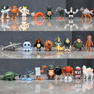 国外山海经TungTungSahur通通通木头人鲨鱼鞋手办AI恶搞创意玩具