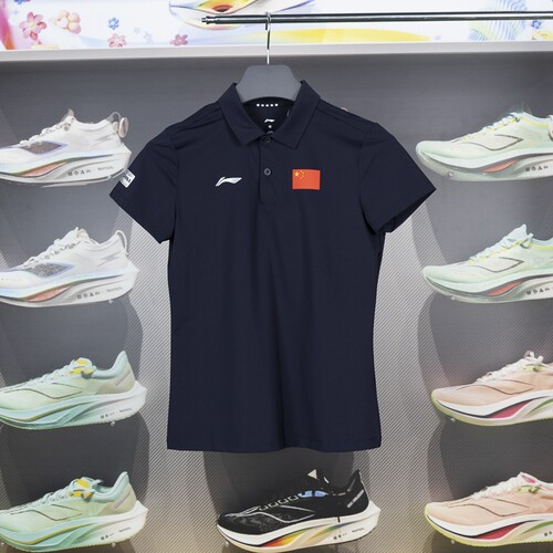 李宁短袖POLO衫吸湿排汗透气