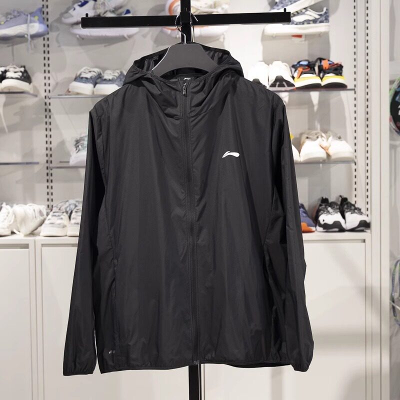 李宁薄款运动风衣男2025新款速干半透明夏季外套防晒衣AFDV261LL