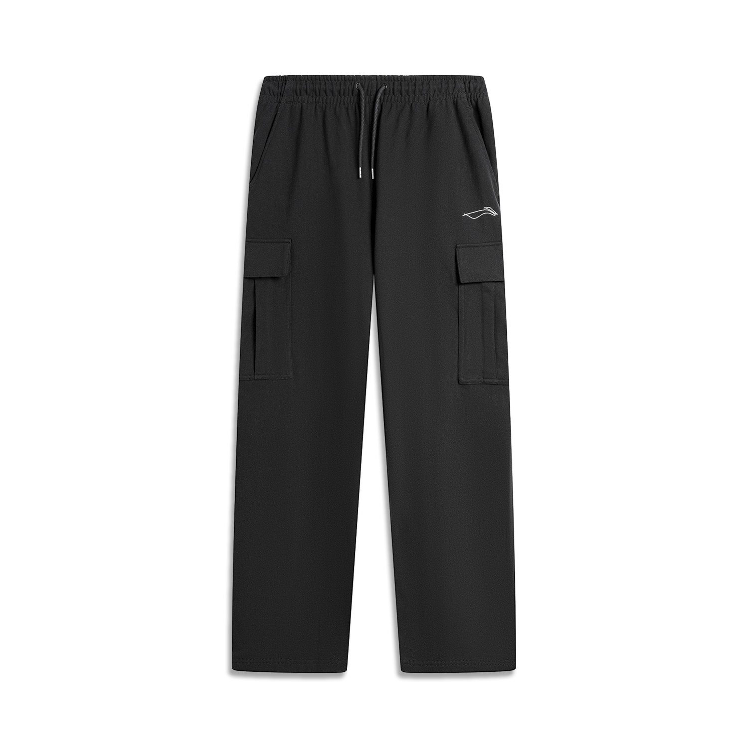 李宁男卫裤2024春新款滑板系列休闲舒适宽松纯棉运动长裤 AKLU131