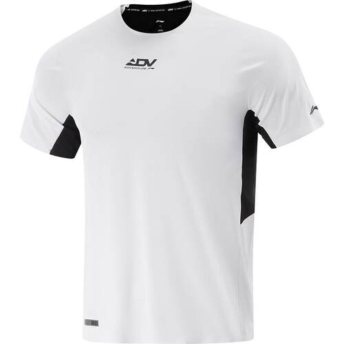 李宁2025夏季反光专业抗菌跑步短袖T恤衫男一体织运动短袖ATSV097