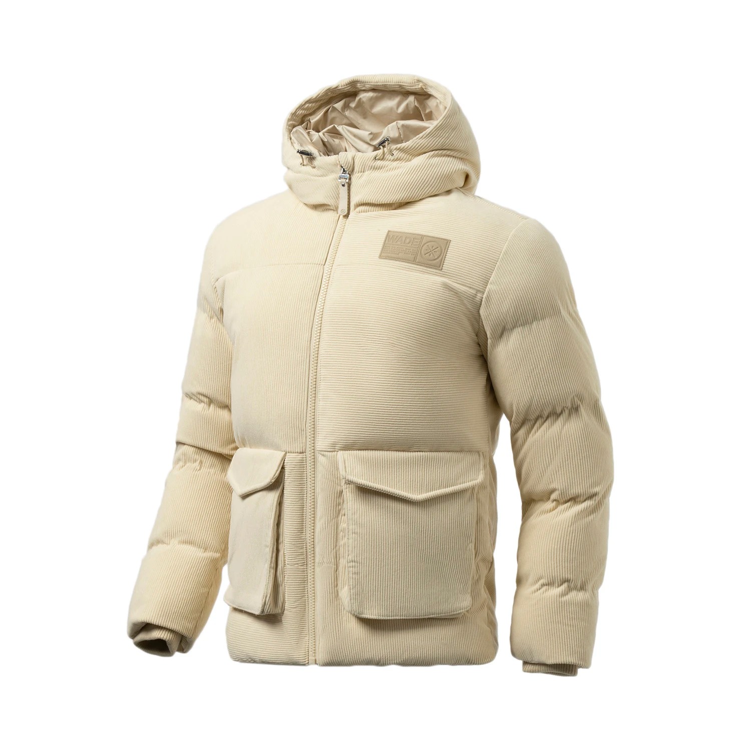 李宁韦德系列灯芯绒外套棉服男