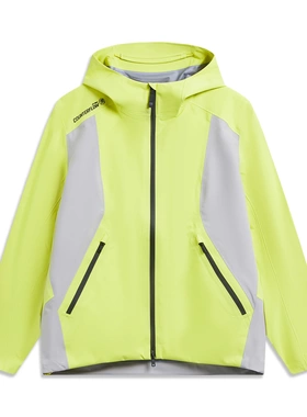 李宁户外CF溯万龙甲冲锋衣黑龘男女同款防风单层冲锋衣AEMW003