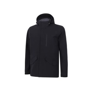 李宁外套男子2023秋季 宽松连帽防风梭织速干运动夹克AFDT751 新款