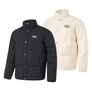 李宁羽绒服男2024冬新款 反伍BADFIVE宽松80%鸭绒短羽绒服AYMU075