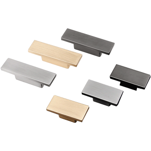 床头柜抽屉拉手双孔16/32mm现代简约方形橱柜电视柜平拉手小把手