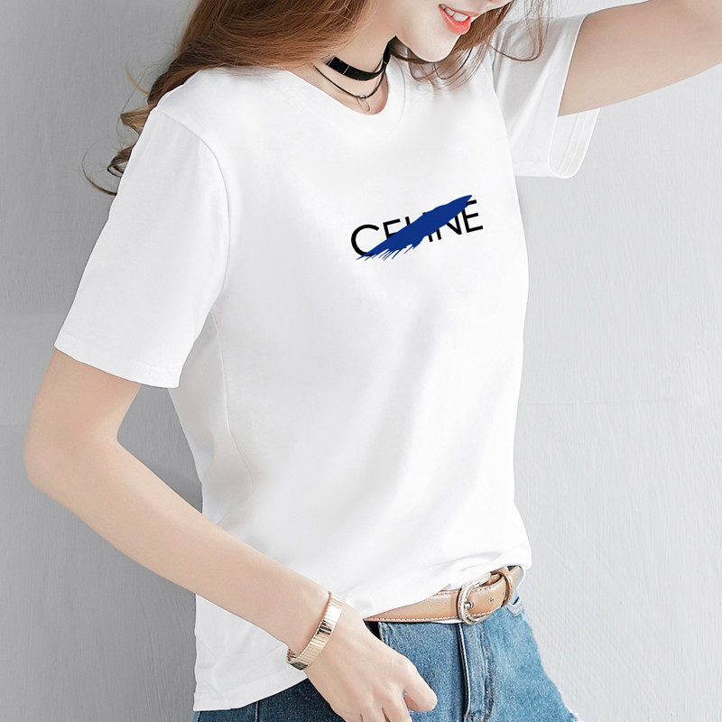 白色t恤女短袖2025春夏装新款宽松体恤打底衫女网红纯棉上衣ins潮