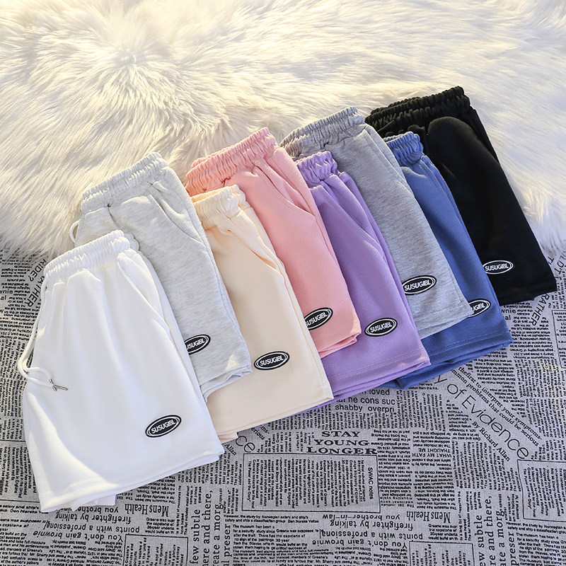2024夏季休闲运动短裤女宽松居家睡裤外穿逛街短裤