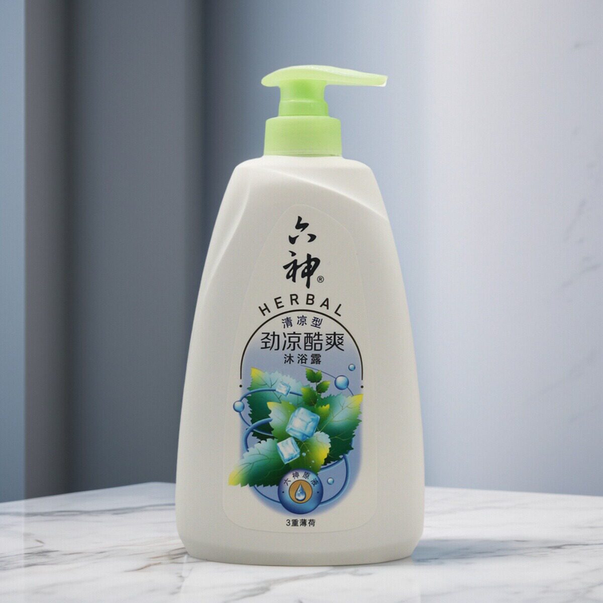 六神劲凉酷爽3重薄荷沐浴露男女夏季清凉舒爽沐浴乳祛汗味易冲洗