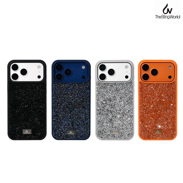 Gem Encrusted Hearts Glitter iPhone Case
