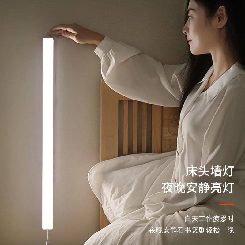 LED日光灯管高级护眼调节大学生宿舍LED长条灯USB三色无极磁吸USB