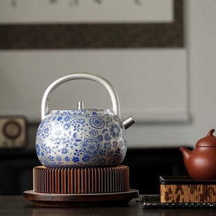 周鸿杰大提梁银壶煮水可上明火电陶炉家用可送礼