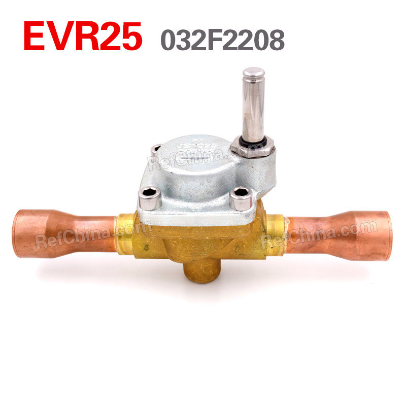 丹佛斯EVR25电磁阀体032L2208常闭焊接口制冷机组空调船用配件