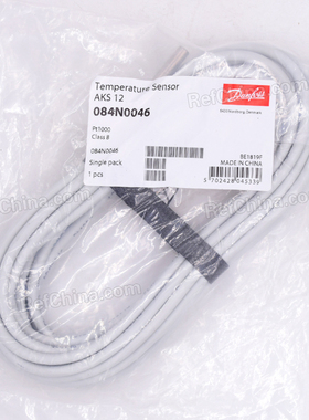 丹佛斯温度传感器AKS 12 空气探头084N0046/ 5.5m/084N0038