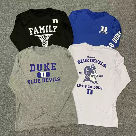 American Duke Peking University Shooting Warm-Up Training Clothes Men's Sports and Leisure Quick-Drying Basketball Long-Sleeved T-Shirt