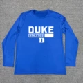 Duke Color Block Print Quick-Drying Long Sleeves Blue