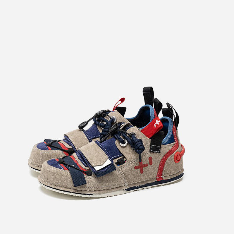 SOTZ拼色休闲板鞋宽头鞋机车大头鞋情侣小众丑萌鞋女新品机能风面,女鞋,休闲板鞋,淘宝优惠券,粉丝福利购,淘宝优惠卷