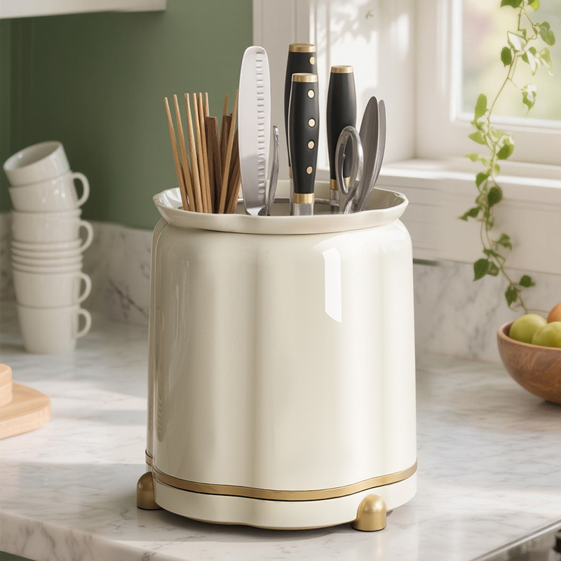 360°旋转家用多功能刀架收纳盒