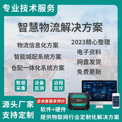 智慧物流解决方案仓储智能城配配送信息化管理系统物联网素材案例