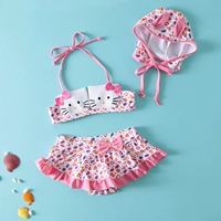 Đồ bơi cho trẻ em Cô gái Mèo Chia váy Dễ thương Cô gái trẻ em Đồ bơi trẻ em - Bộ đồ bơi của Kid đồ bơi bé trai