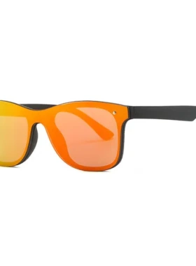 一体式大牌防风太阳镜炫彩直销同款眼镜连体无框欧美时尚经典