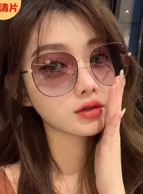 新款女士墨镜太阳镜2023ins潮人直播款遮阳偏光网红街拍
