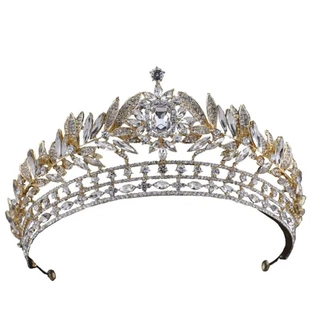 婚宴奢华新娘发饰热销礼服婚庆水晶配饰品王冠结婚巴洛克欧式 皇冠