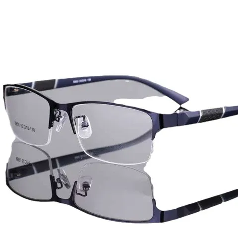 宽脸男款有度数眼镜框眼镜半框老花黑色眼镜大号大脸型