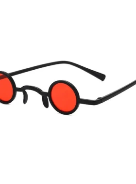 圆形超小框太阳镜眼镜搞怪伴郎墨镜清新个性礼品蒸汽朋克地摊嘻哈