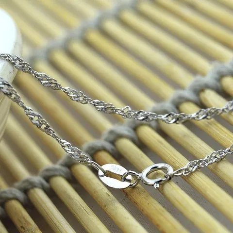 项链银饰银项链水波链925银饰502010绞丝精品925银时尚