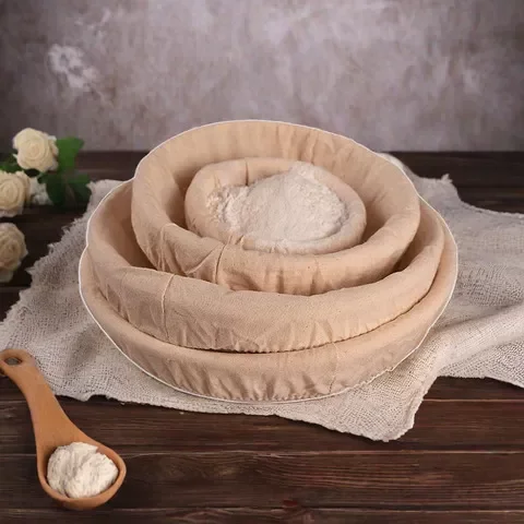乡村圆形烘焙用具发酵篮面包篮藤编藤碗藤编面包欧式