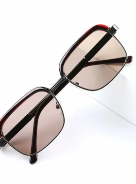 水晶男遮阳真品遮阳镜太阳镜2025显瘦眉毛中老年复古款老爷子