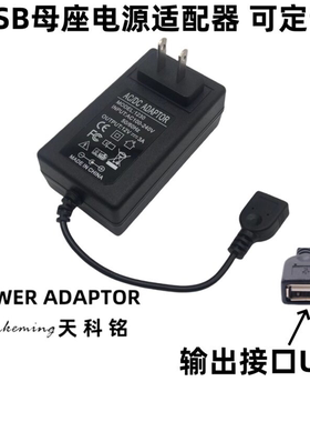 220V转USB母头接插口5V6V9V12V15V18V24V2A3A4A直流供电源适配器