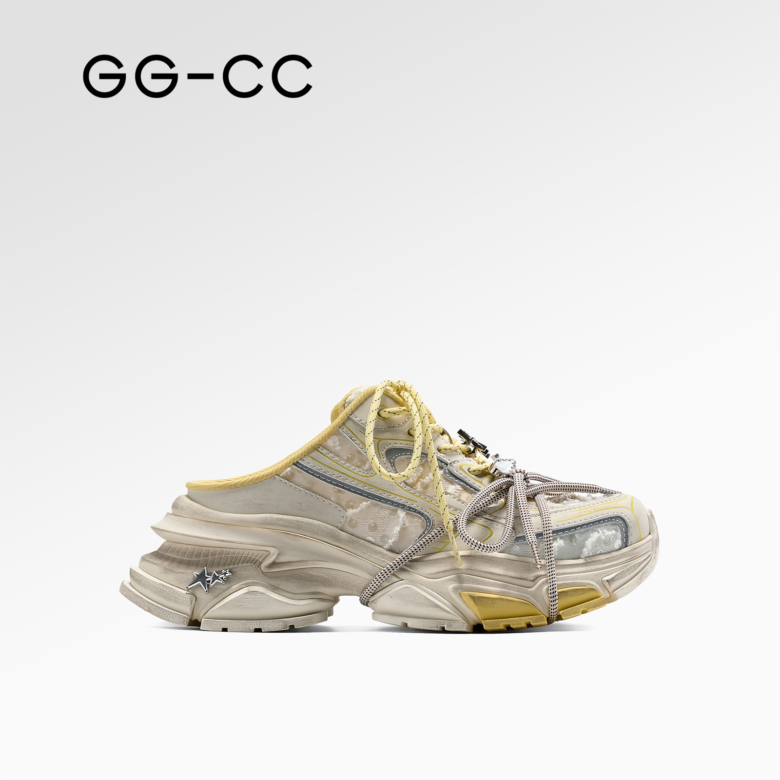 GGCC时尚潮流半拖老爹鞋