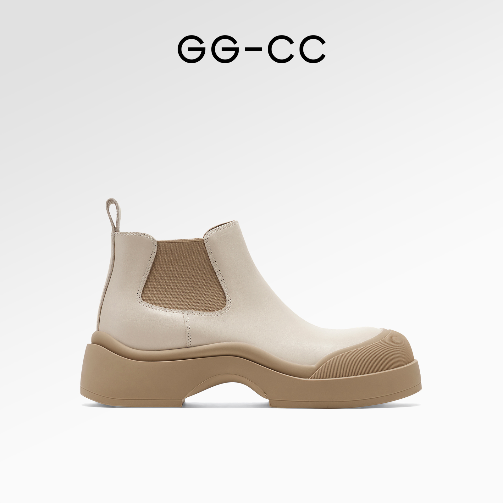 GGCC潮流时尚厚底增高切尔西靴