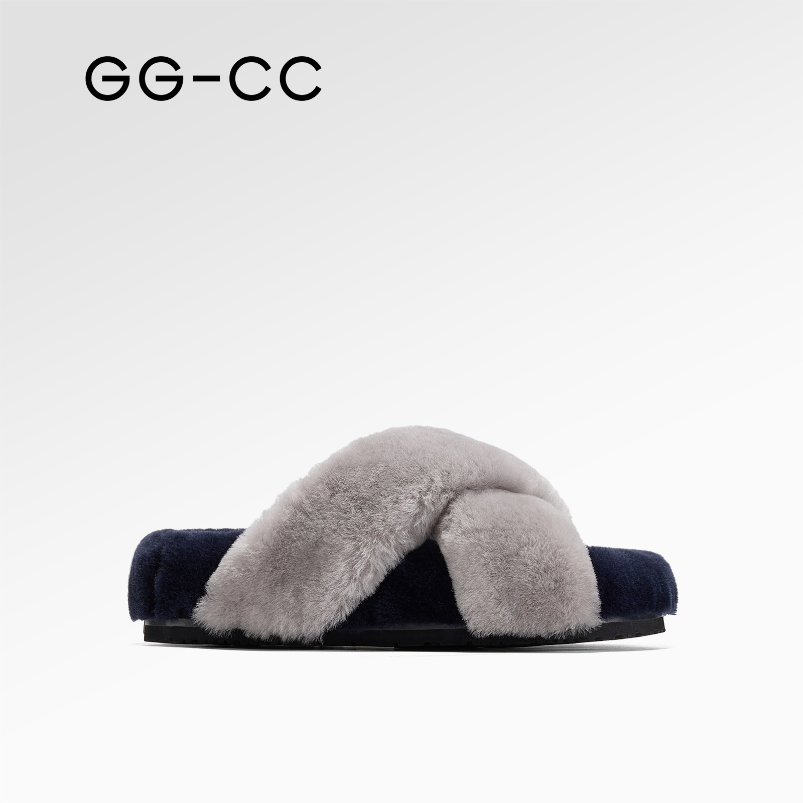 GGCC潮流时尚千金感懒人毛毛拖