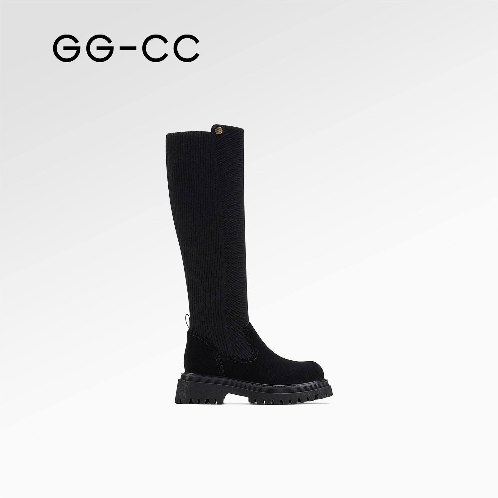 GGCC弹力袜靴女长筒靴