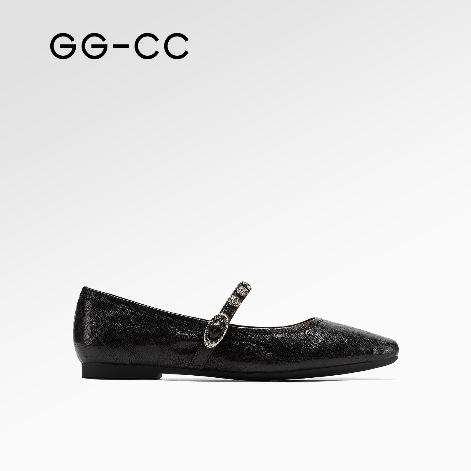 GGCC法式芭蕾舞单鞋复古小皮鞋