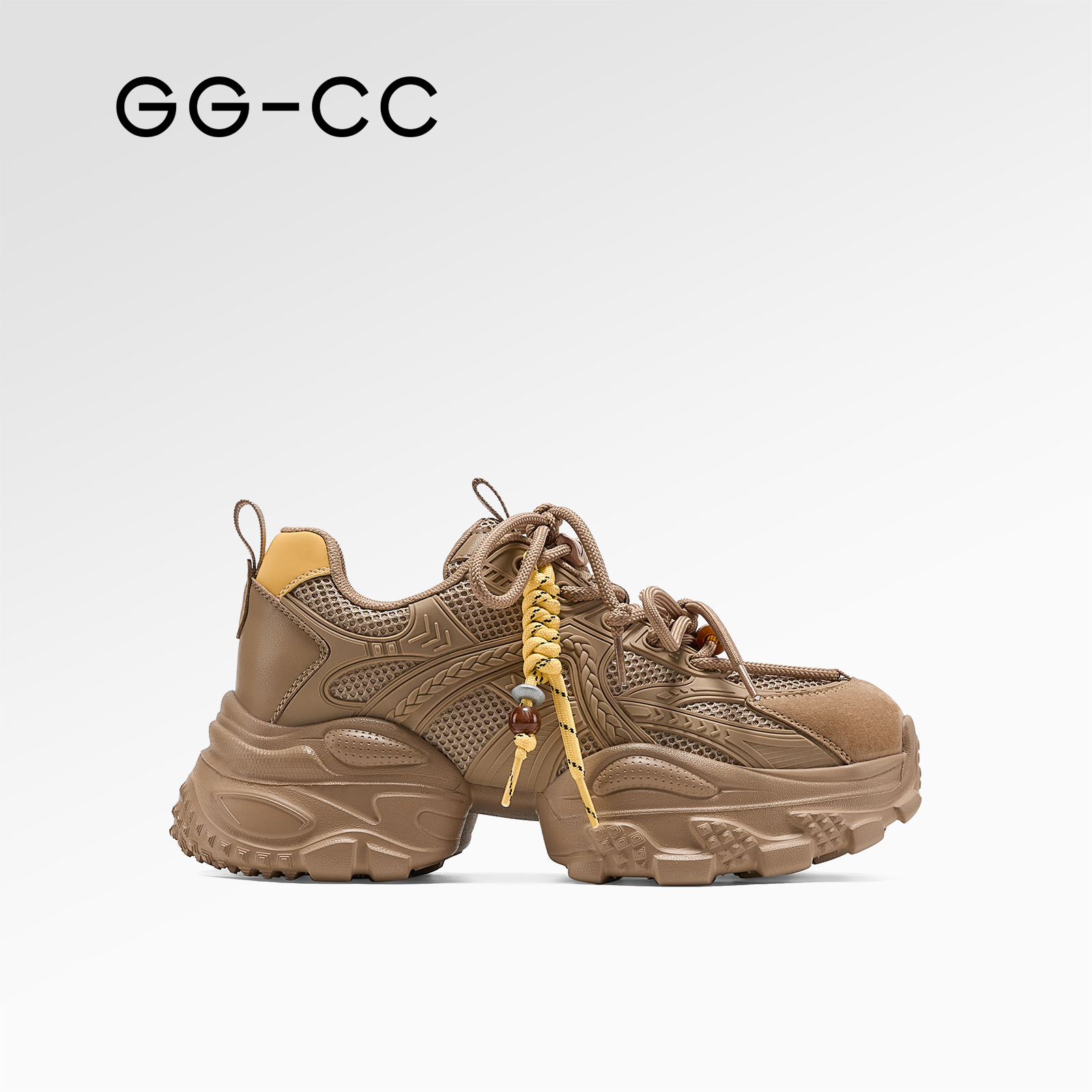 GGCCC千禧风复古未来厚底老爹鞋