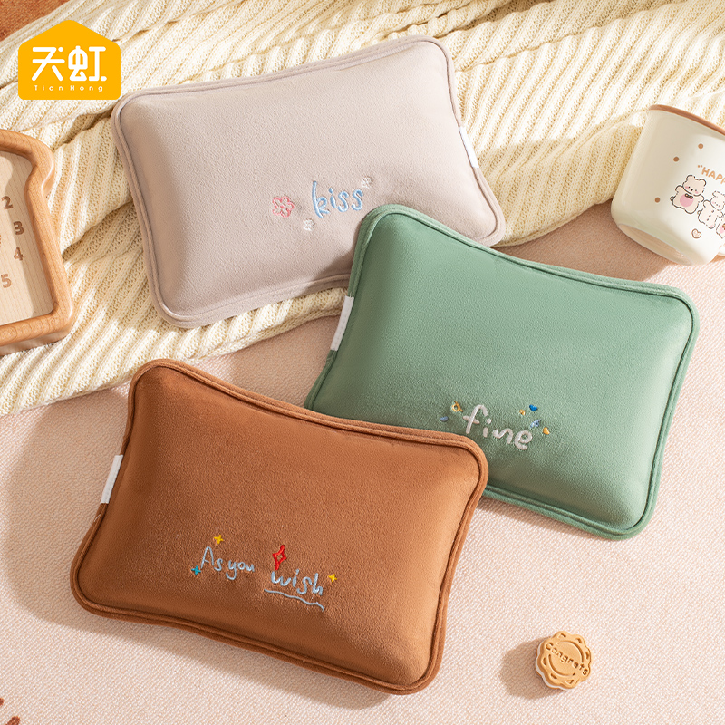 天虹浙江绒布保暖大众卡通热水袋