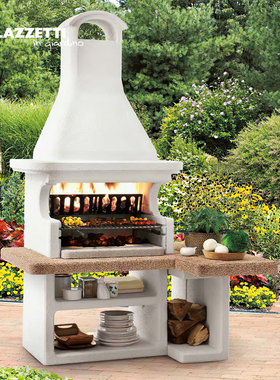 Palazzetti 意大利进口Gallipoli真火燃木壁炉酒店别墅BBQ烧烤