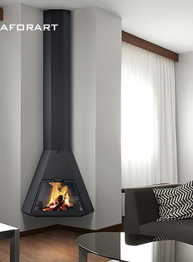 Traforart西班牙进口ARION角落款悬挂壁炉真火装饰取暖家用别墅