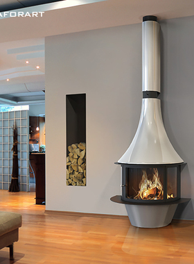 原装进口西班牙Tarforart_lorena悬挂燃木壁炉贴墙款多色别墅豪宅