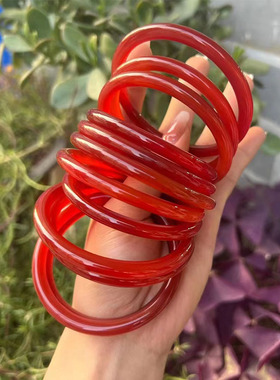 鸿运当头红玛瑙女款中国风美人镯